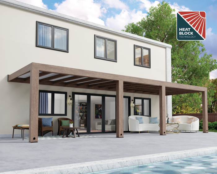 Terrasstak Helsinki Cederträ 990 x 300 cm Canopia by Palram